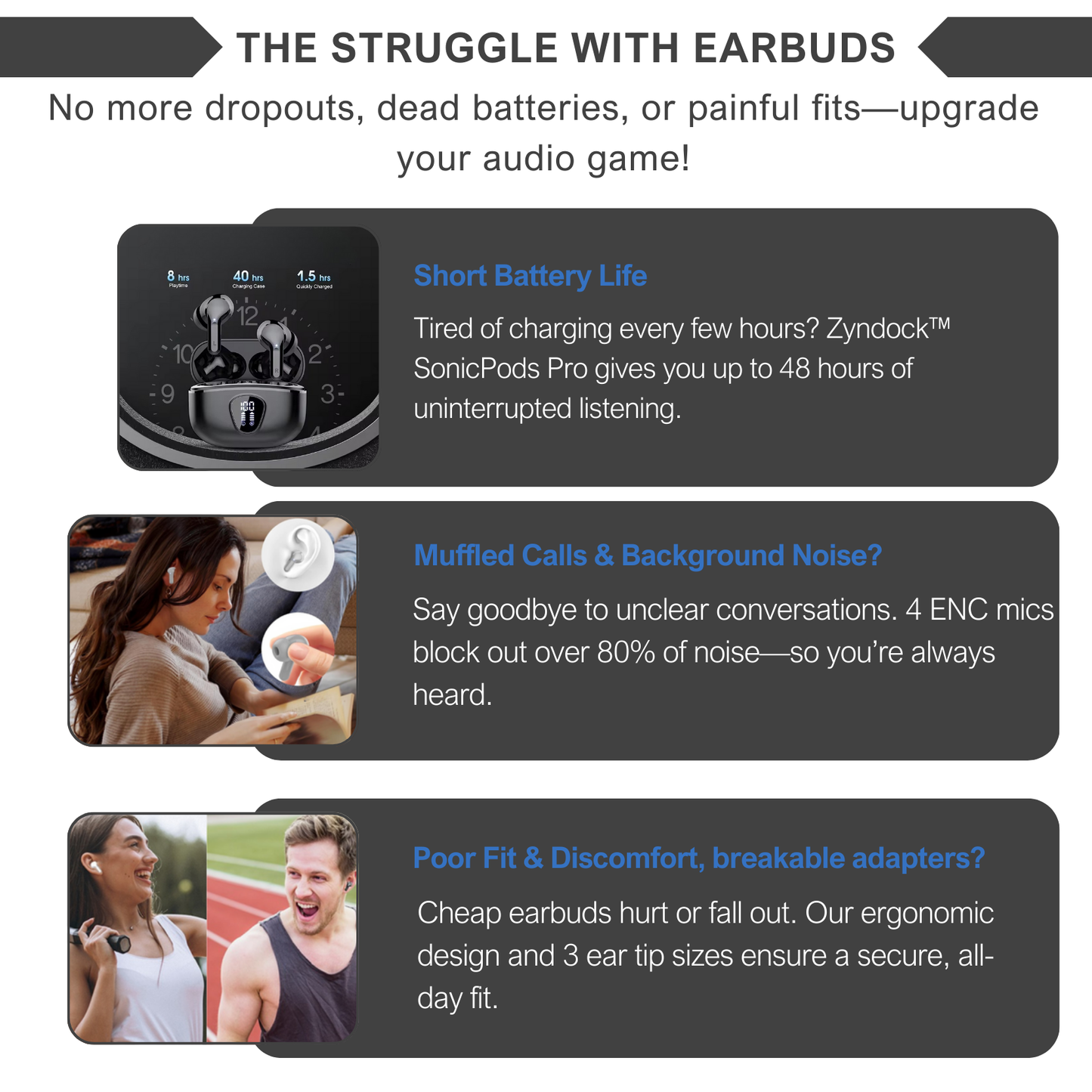 Zyndock™ SonicPods Pro